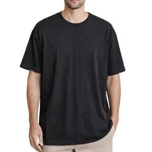 Fear of God Essentials Oversized T Shirt Split Hem Crewneck Black Size XL